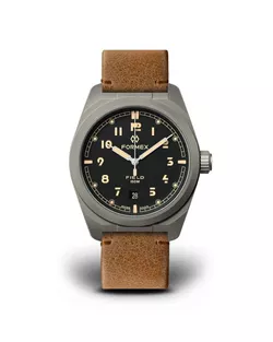 Formex Field Automatic Charcoal Leone Bolgheri Leather Strap 0660.1.6523.723